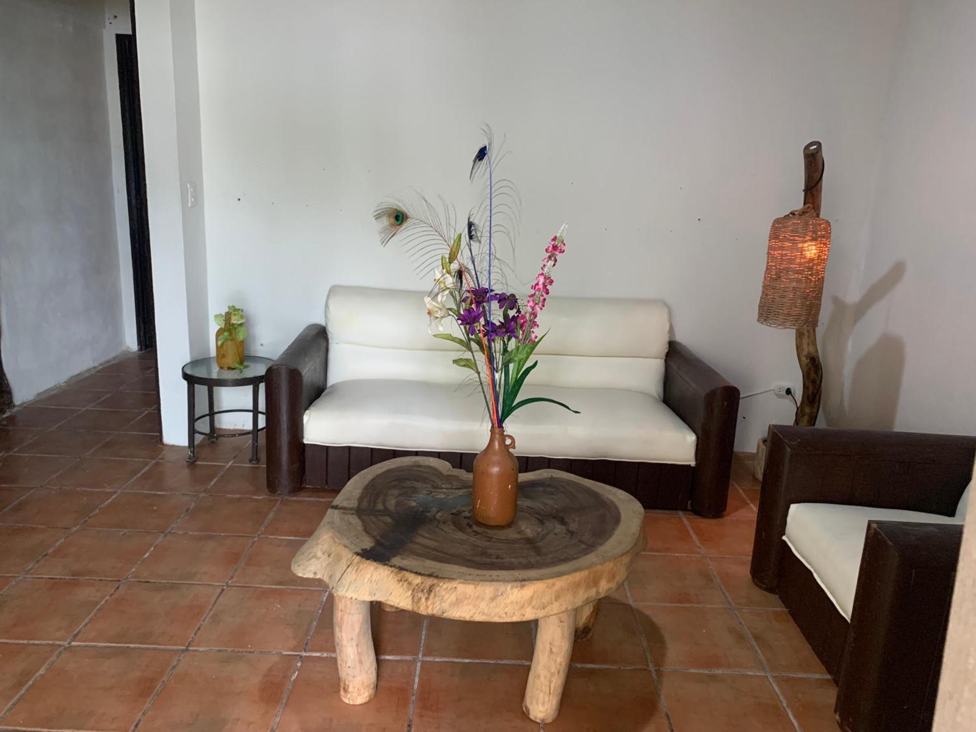 Casa Caribe Cancun Ngoại thất bức ảnh A living room in a typical house in the community